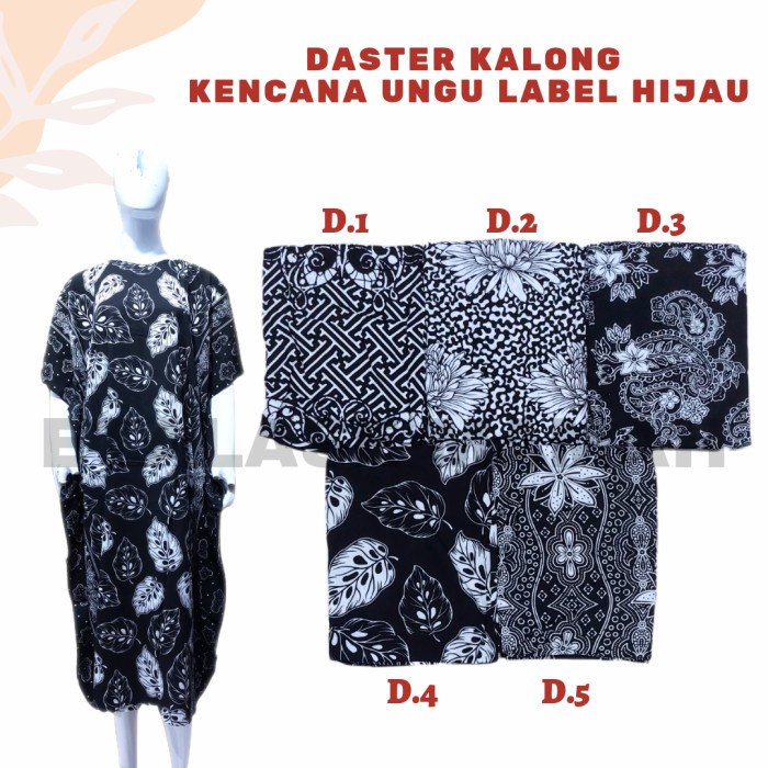 DASTER KALONG DASTER LOWO KENCANA UNGU LABEL HIJAU UKURAN BESAR/ JUMBO