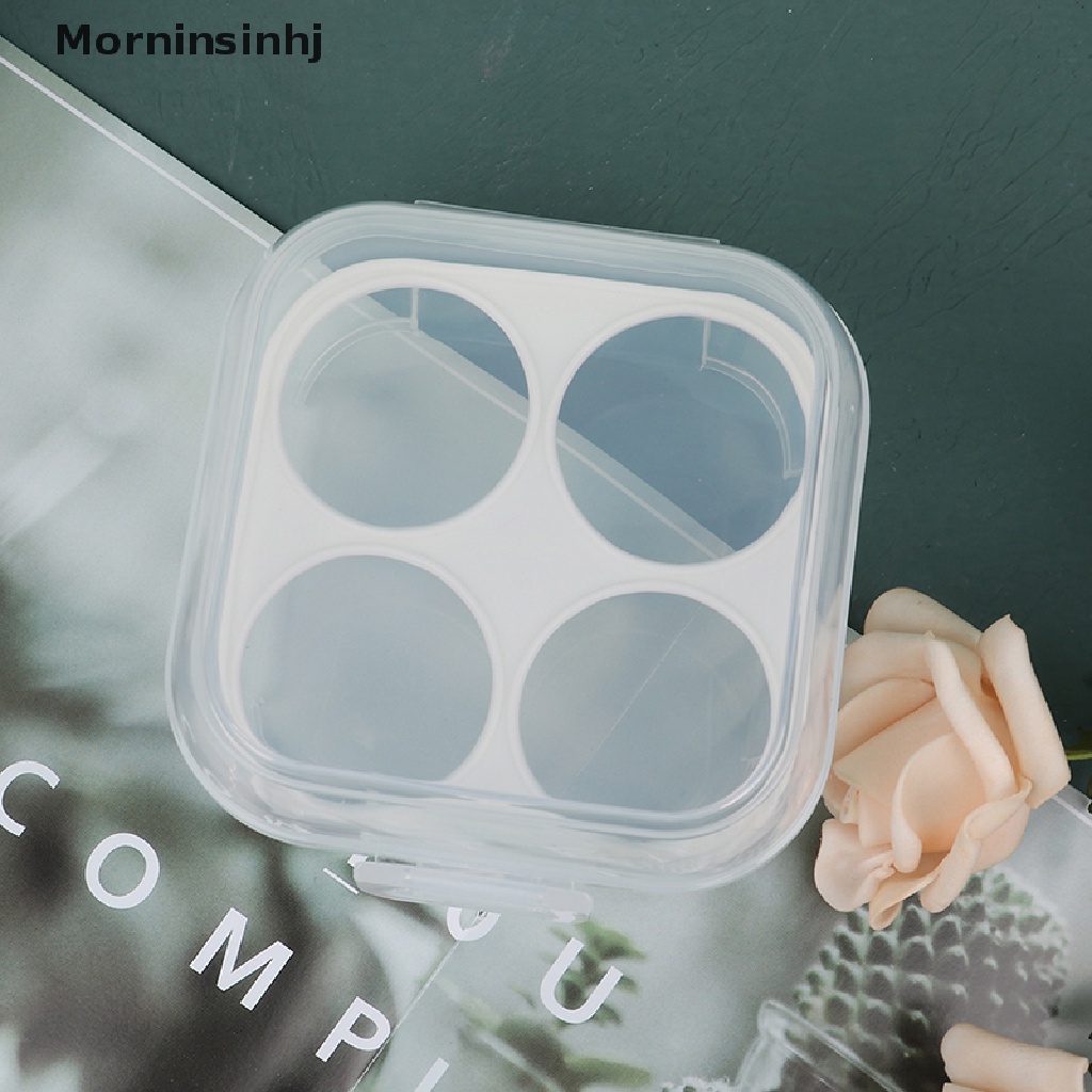 Mornin 4grids Puff Drying Holder Box Kosmetik Puff Display Tempat Penyimpanan Makeup Sponge id