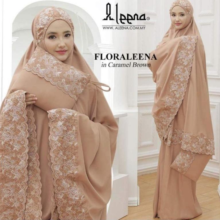 RECOMENDED Mukena Dewasa Syahbani Tas Khadijah Katun Bordir Jumbo Adem Floraleena mukena khadijah re