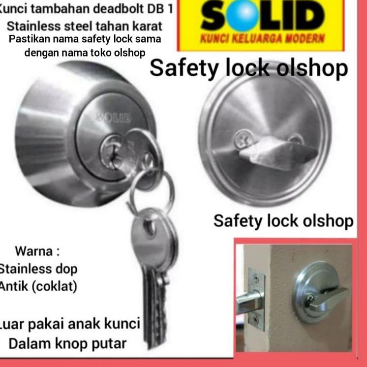 ➭ Kunci tambahan deadbolt DB 1 SOLID ☏