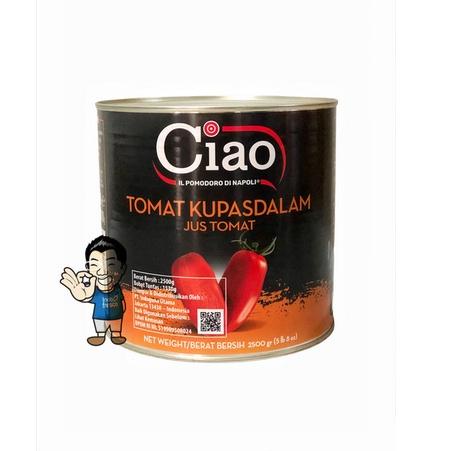 

☛ Ciao Tomat Kupas dalam Jus Tomat- Peeled Tomatoes 2550g ⅍