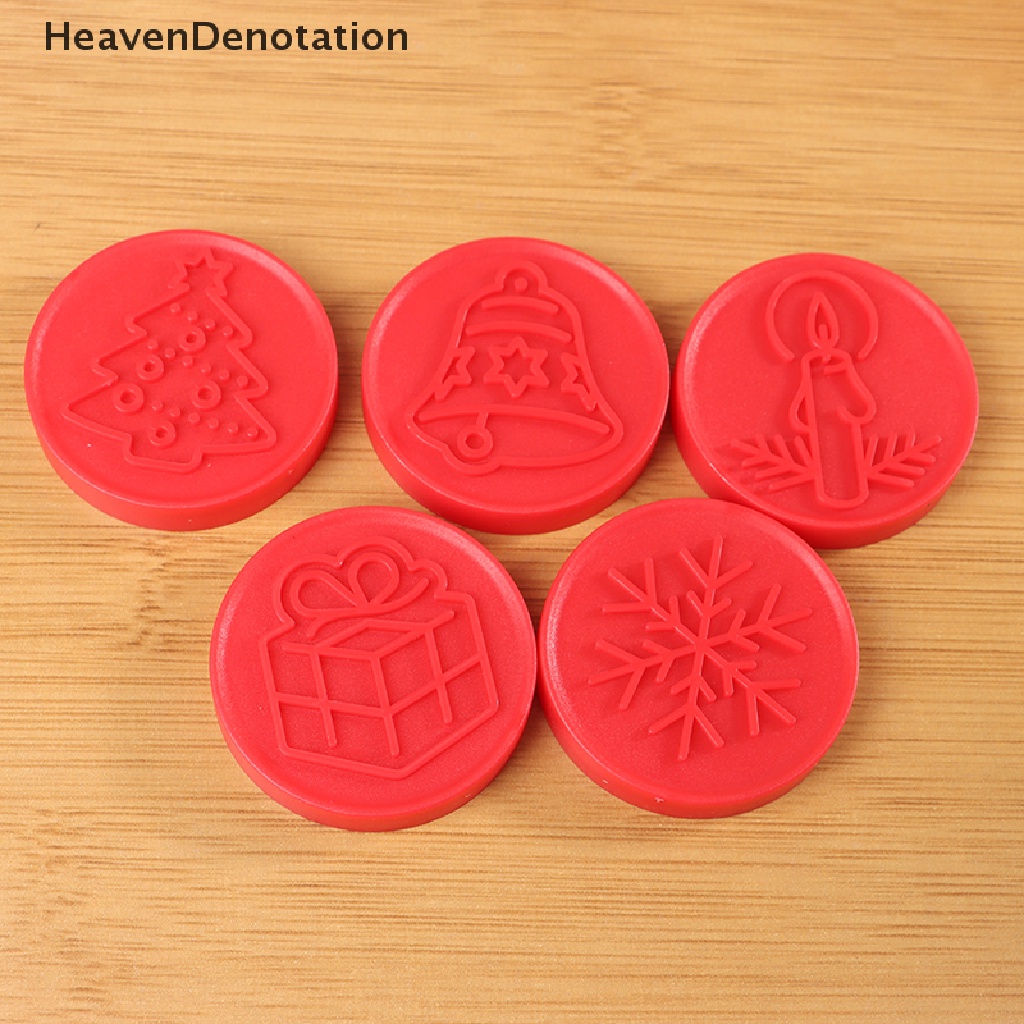 [HeavenDenotation] 6pcs/set Kartun Cookies Stamps Cetakan Plunger Coklat Fondant Kue Embosser HDV