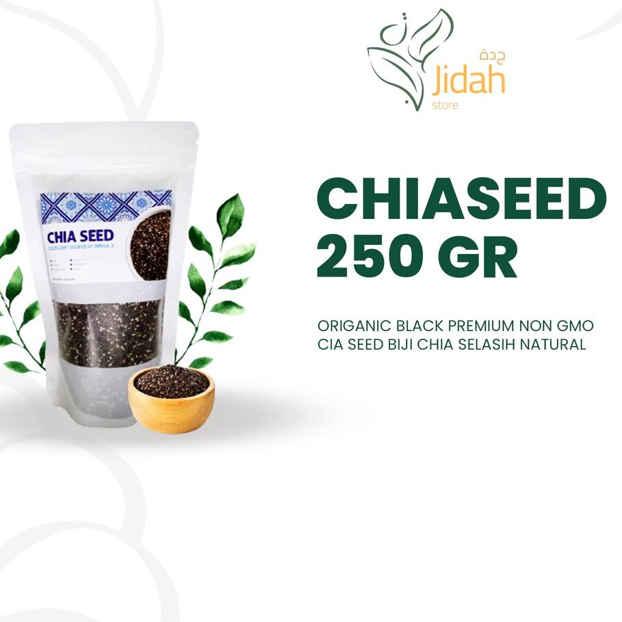 

♛ chia seed organic premium 250gr non GMO biji Chia selasih chia seed makanan diet cia sead orkanik ☁