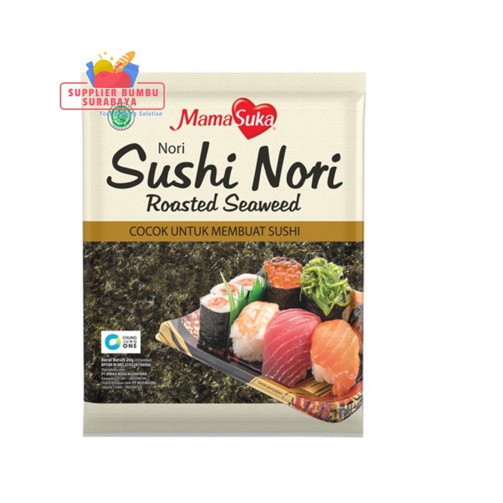 

V92 MamaSuka Rumput Laut Gimbap Sushi Nori Roasted Seaweed 20g CUCI GUDANG ㄺ