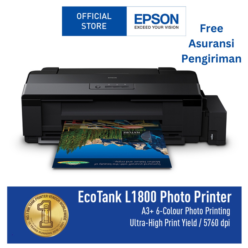 Printer L1800 EPSON Printer A3 Murah Bergaransi Original