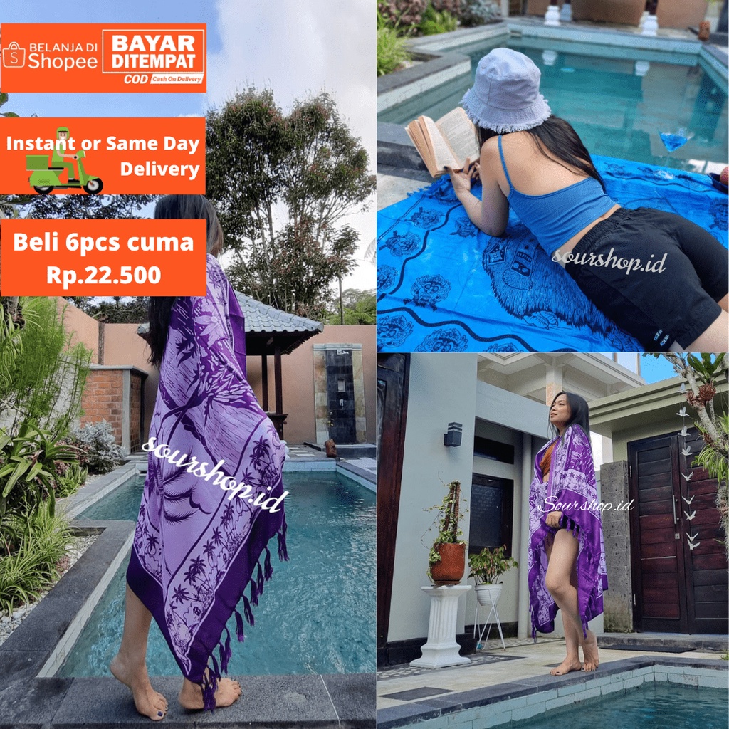 Kain Pantai Khas Bali | Sarung pantai Halus| Sarong Bali 145cm×100cm PART 1