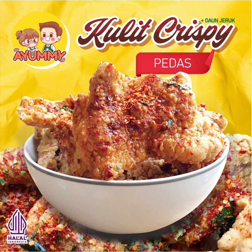 

KULIT AYAM CRISPY / KERIPIK KULIT AYAM + DAUN JERUK 50 GRAM