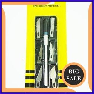 

perkakas Pisau Pemotong 7 pcs hobby knife 1F3B23