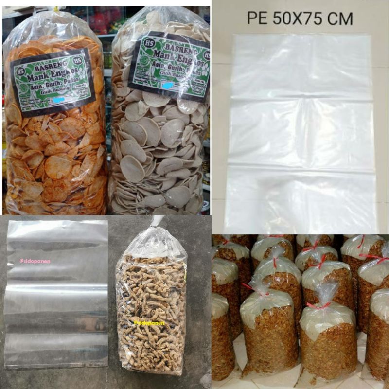Plastik PE ORI Untuk Makanan Ringan Bungkus Plastik Keripik Kantong Pelastik Kripik Tempat Bungkusan