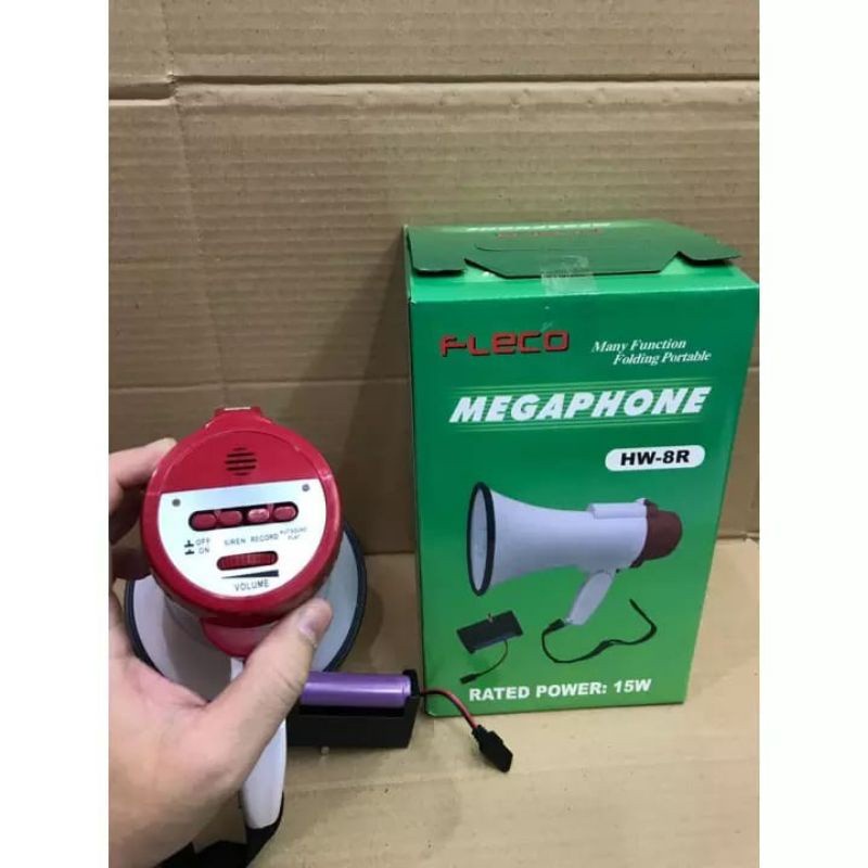 Toa megaphone alat pengeras suara Fleco HW 8R 8 R free batray//HW-8R