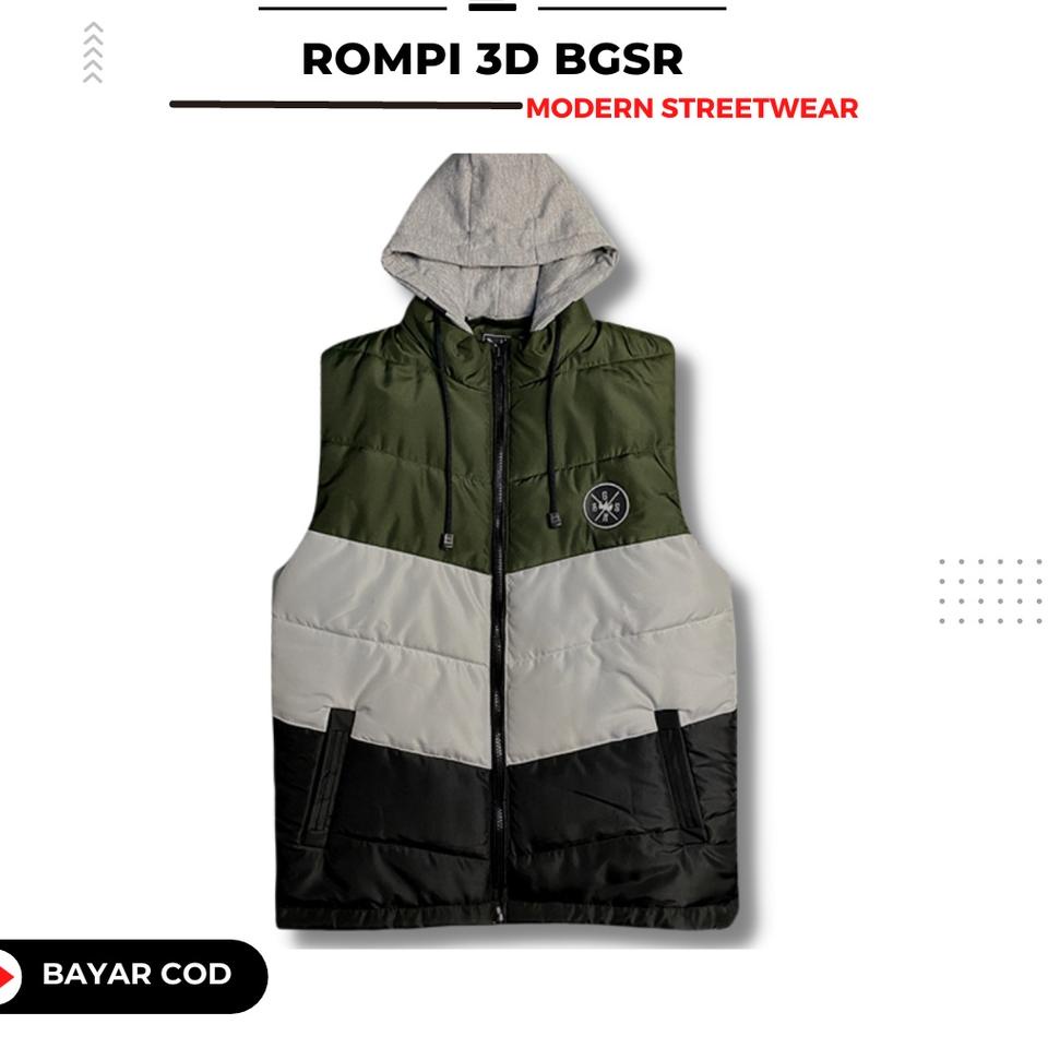 Harga Termuraah Jaket Vest Rompi Motor Pria Jacket Touring Sunmori Vespa Tebal Adem 3D