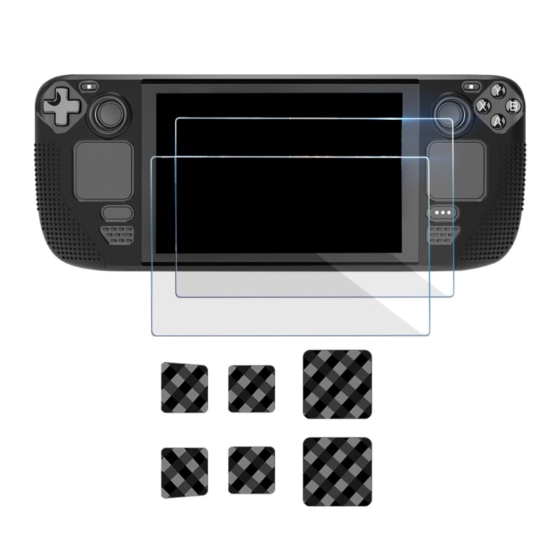 Zzz Stiker Touchpad Tombol Host Baru Dan Film Kaca Tempered Untuk Dek Uap Tahan Aus Perlindungan Anti Gores Stic