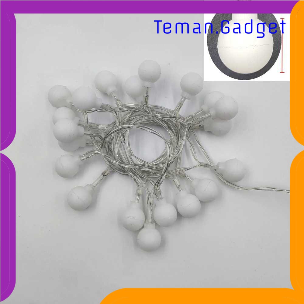 TG-LMP TaffLED Lampu Hias String Lights Waterproof 80 LED 220V 10M Model Ball - YJT80L