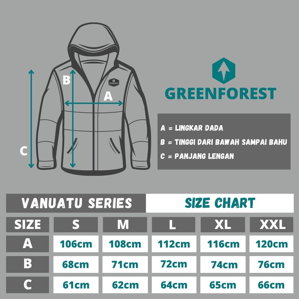 Greenforest Vanuatu Jaket Windbreaker Ultralight - Jaket Running Anti UV