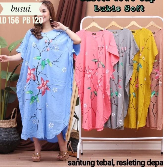 ➳ Daster Lowo kalong Jumbo bali Ld 150 - 160  Panjang 140 batik Cap Premium / Daster busui & ibu ham
