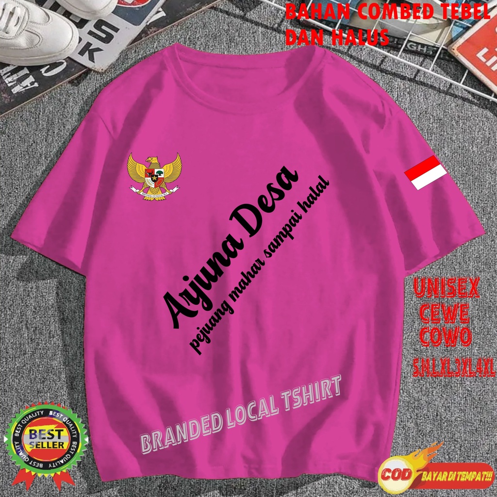 APPS Promo Diskon Kaos ARJUNA DESA Kaos Terlaris Kualitas Terjamin/Kaos Murah /Pakaian Pria pakaian Wanita/Kaos Distro Pria Kaos Promo/Best Seller