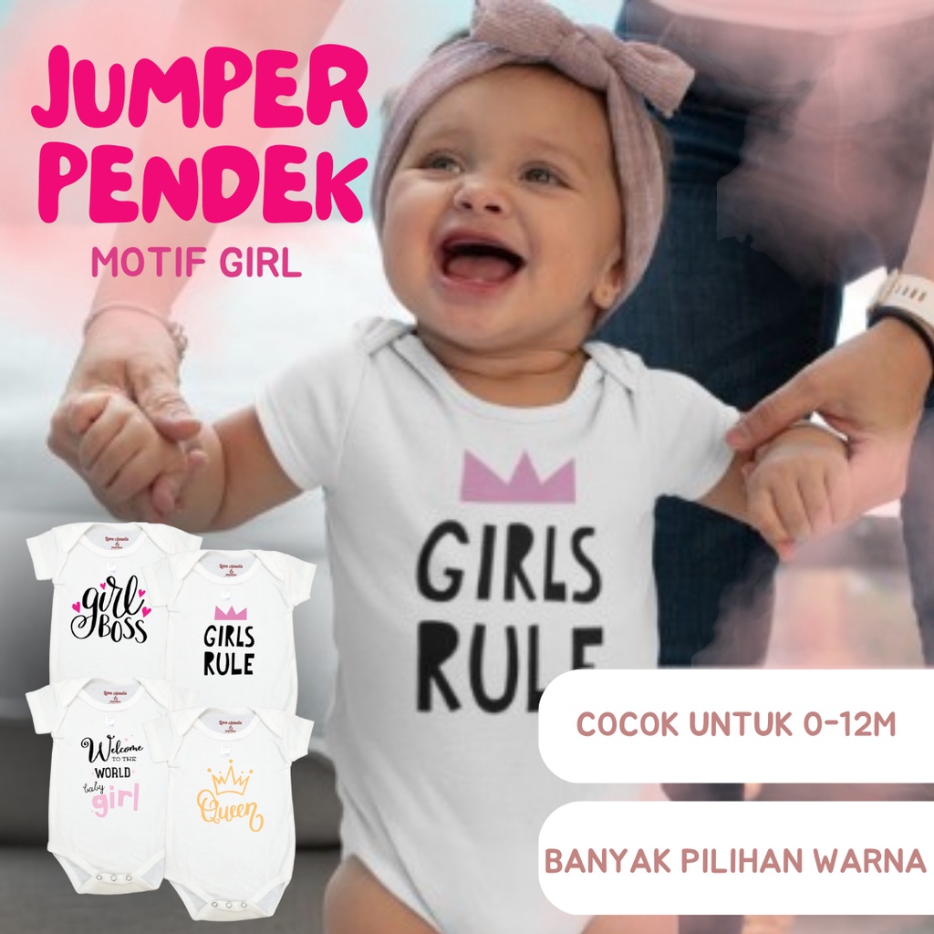 Jumper Bayi Motif Perempuan Bodysuits baby girl