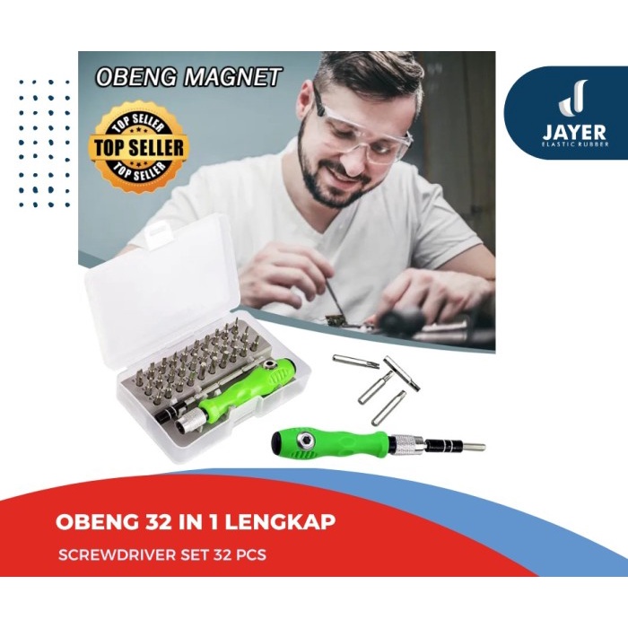 Obeng set Set magnet 32 in 1 multifungsi Obeng reparasi lengkap
