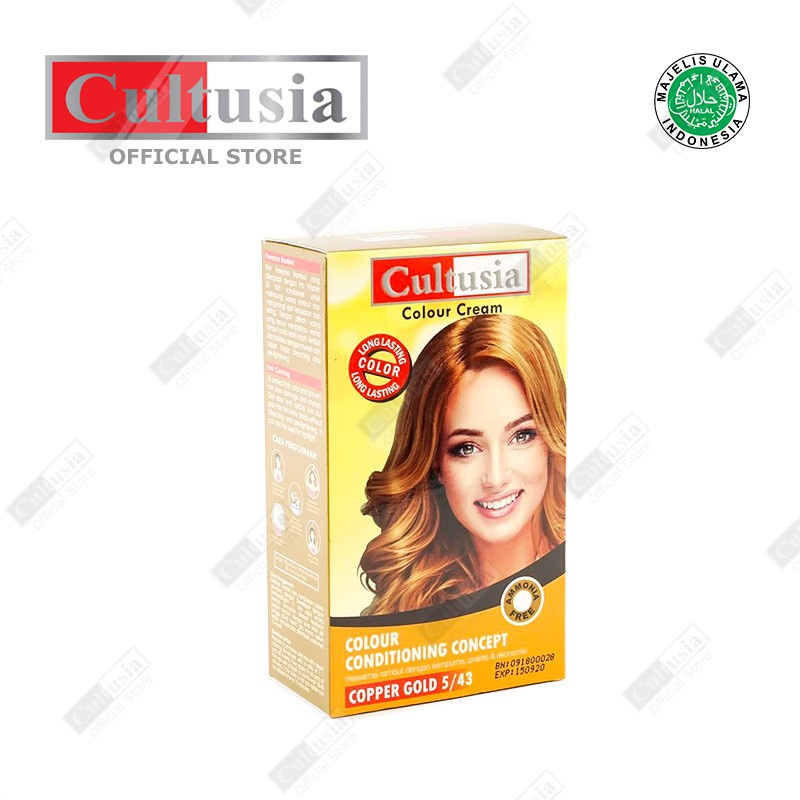 CULTUSIA HAIR COLOUR  30 5/43 COPPER GOLD