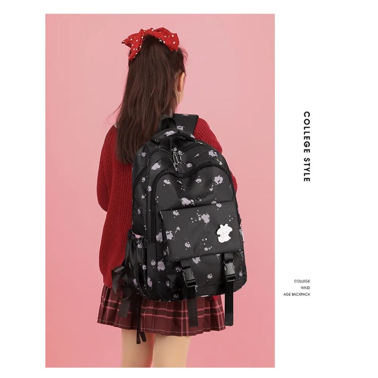 [COD] Tas Ransel Wanita Fashion Terbaru Full Print Ransel Wanita Korean Style Termurah Kekinian Backpack Anak Remaja TK SD SMP Terlaris Murah