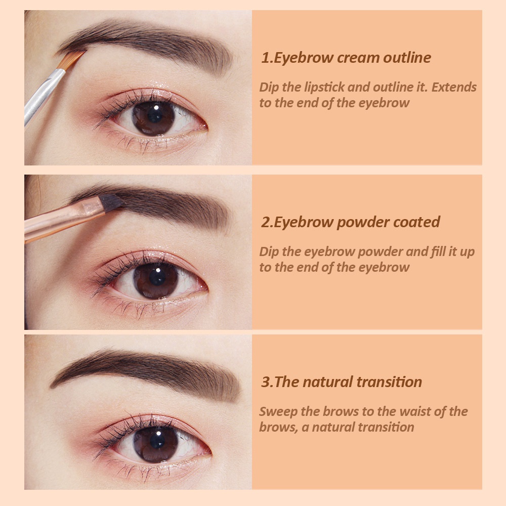 [100%ORIGINAL] ORI SANIYE Eyebrow Gel 2in1 Eyebrow Powder Eyebrow Cream Pomade Alis Bedak Alis Gel Alis 3D Korean Eyebrow