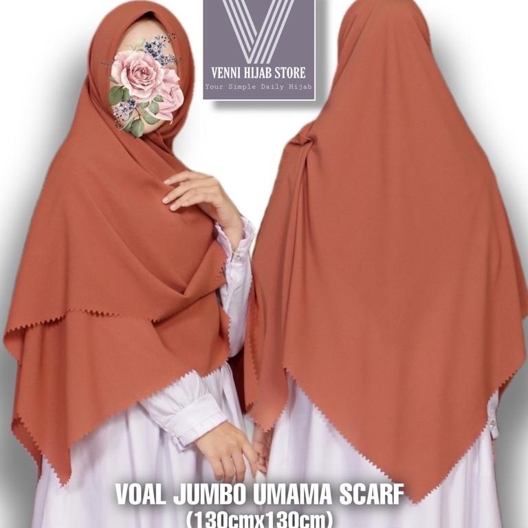 Murah (JUMBO/SYAR'i)WARNA TERLENGKAP SEGIEMPAT HIJAB BASIC VOAL UMAMA / PARIS PREMIUM ORINAL UMAMA S