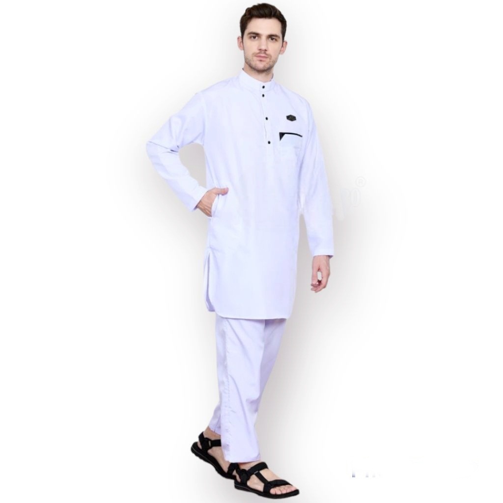 setelan pakistan pria dewasa - koko dewasa - baju koko kurta dewasa - free peci dan tasbih