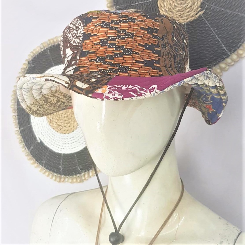 Topi Bucket Batik Korea Katun