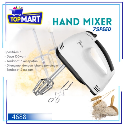 Terlaris Hand Mixer Elektrik / Alat Pengocok Adonan Kue Gsf 4688 /Alat Mixer