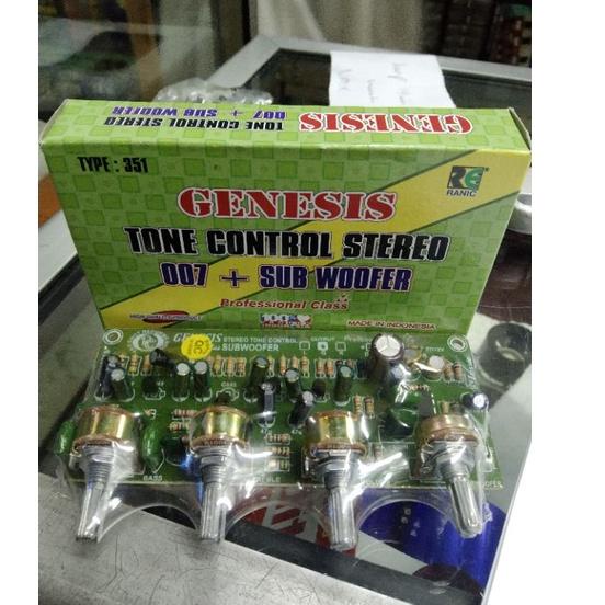 Kirim Langsung KIT TONE CONTROL STEREO SUBWOOFER GENESIS 007 DC 12 VOLT RANIC 351 - TONE CONTROL STE
