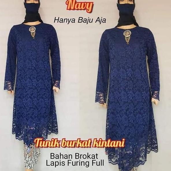 ❂ (DIJAMIN REALPICT) Tunik Brukat Corneli BUKAN Gliter  TUNIK PREMIUM LACE FARAH ANDIRA AMELIA SABYA