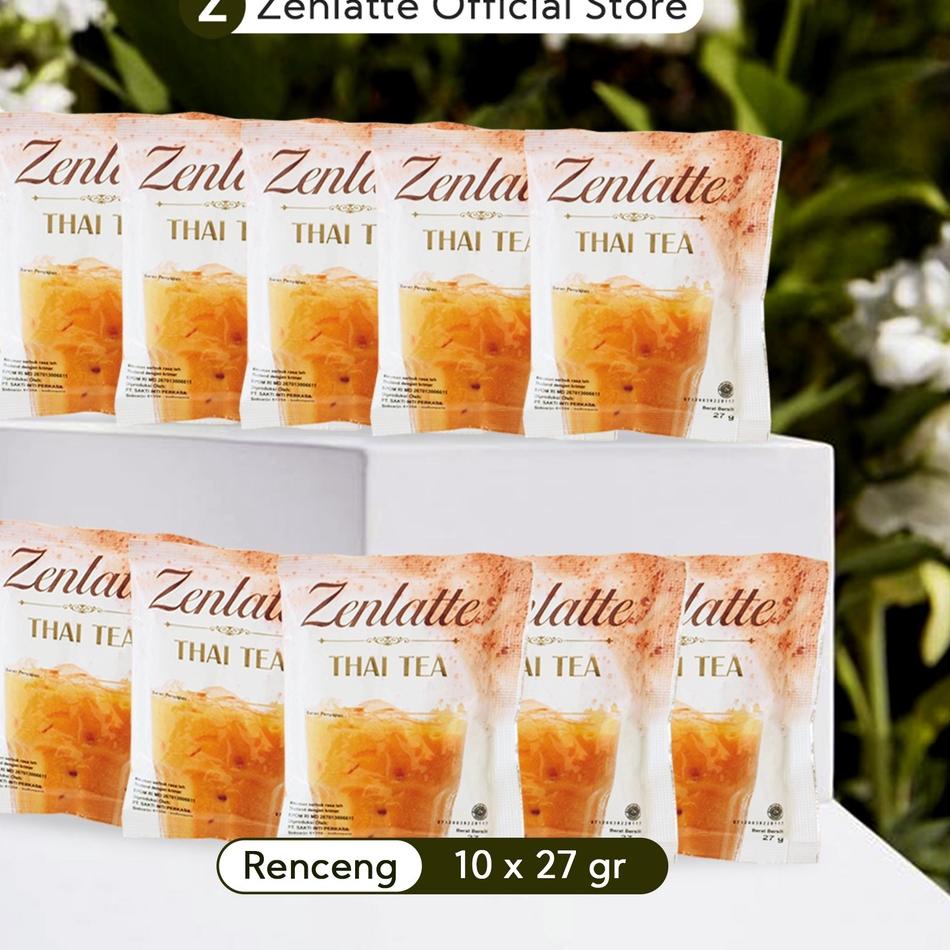 

【flashϟsale】 Zenlatte Thai Tea - Renceng / Pouch