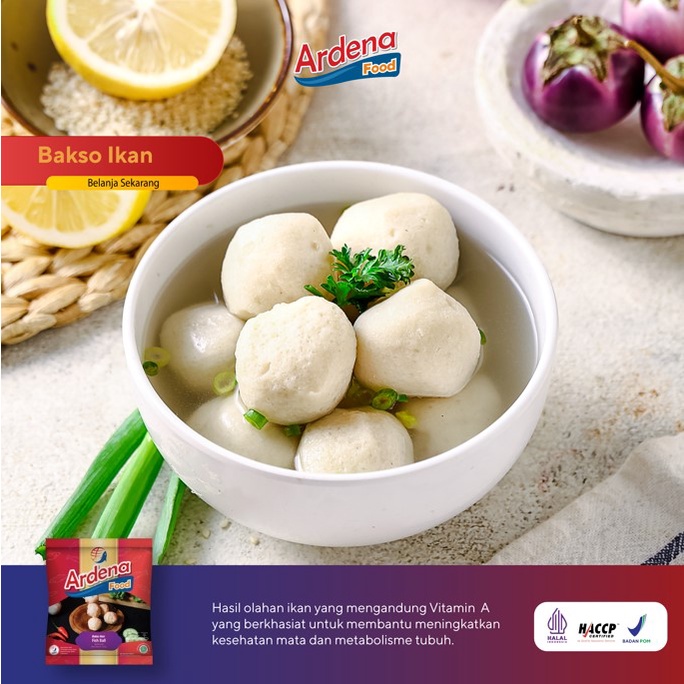 

Ardena Food Fish Ball (Bakso Ikan) 200gr