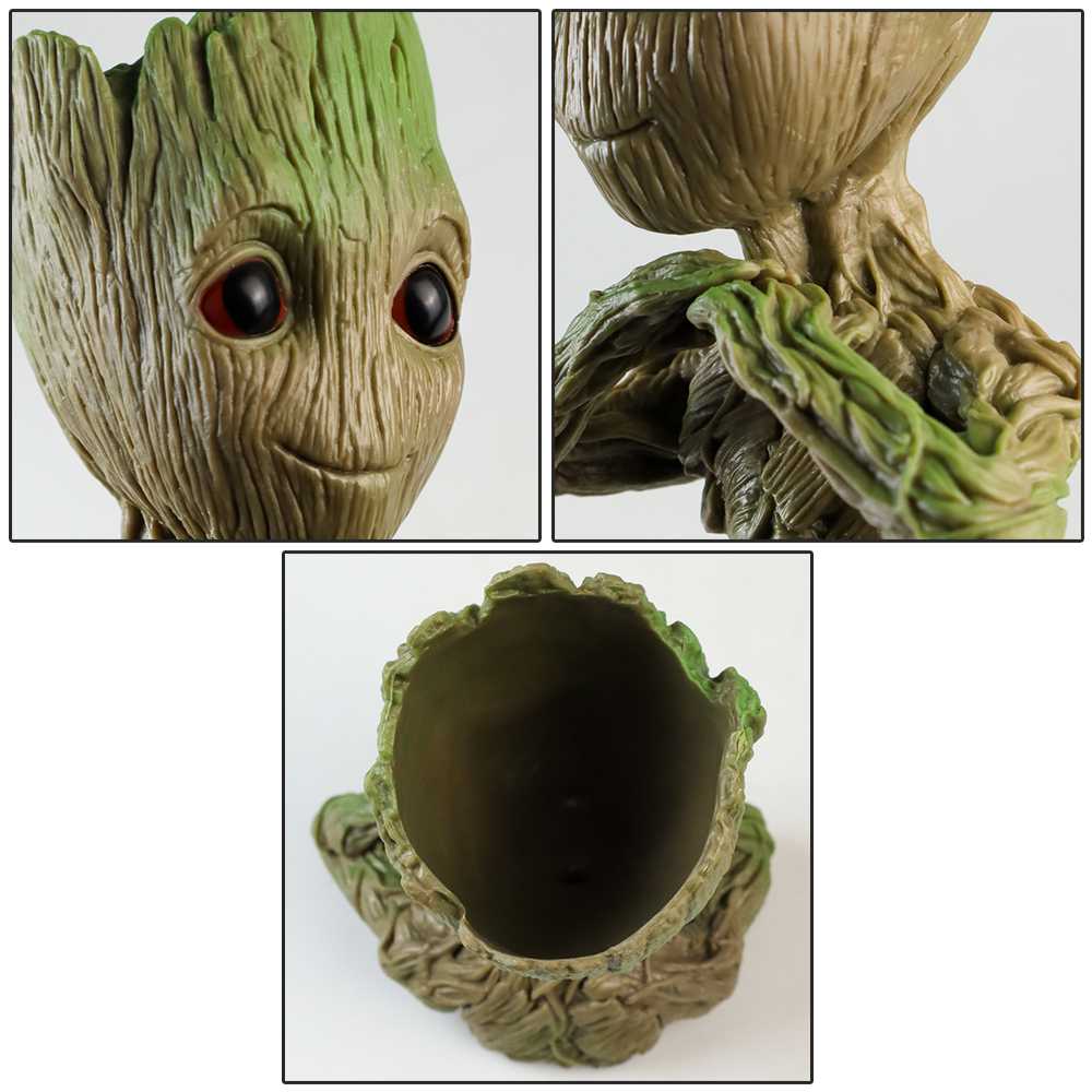 TAKARA TOMY Groot Action Figure Marvel Half Body Pot Tanaman