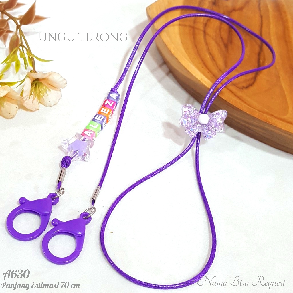 PGX Strap Masker - Kalung Masker - Tali Masker Kristal Kaca Aksesoris Fashion - A630