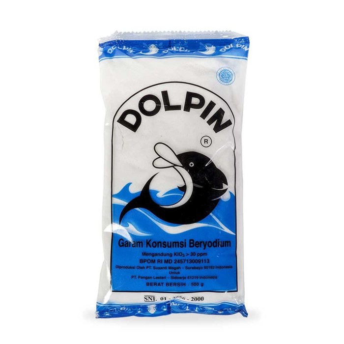 

Dolpin garam meja 500 gr beryodium