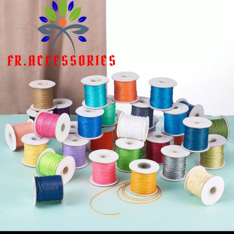 (5METER,10 METER)TALI KOREA 1MM/1,5mm/2mm TALI KULIT KOREA BAHAN GELANG KERAJINAN CRAFT