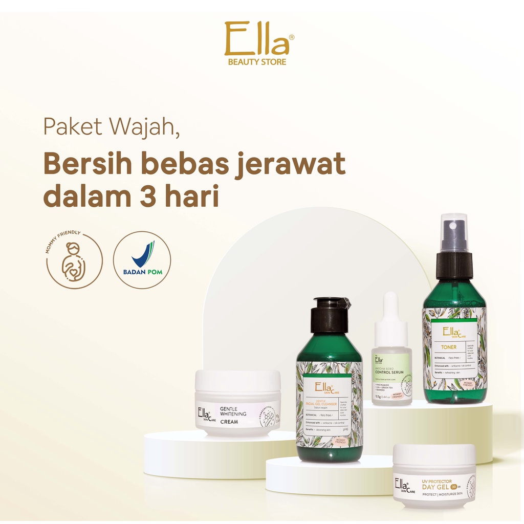 Jual Ella Skincare Paket Bebas Acne Wajah Bersih Bebas Jerawat Dalam