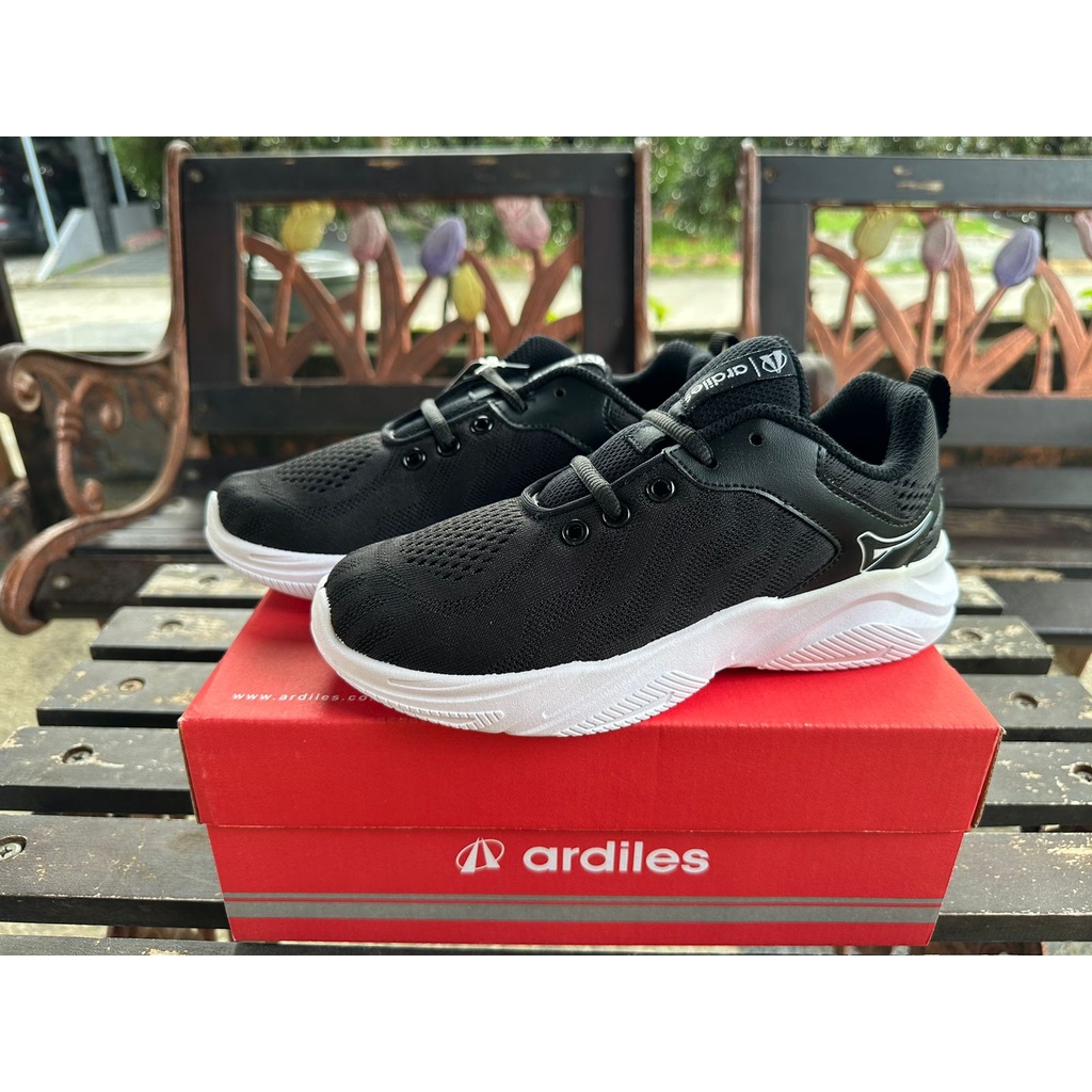 Ardiles CAKUE T - Sepatu Sekolah Sneakers Anak Hitam Putih Original Ardiles