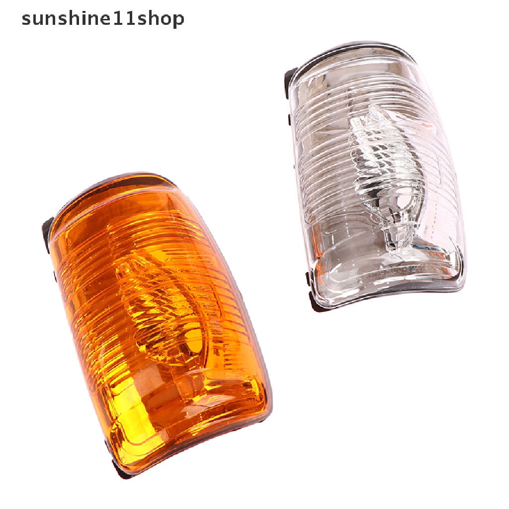 Sho 1pasang Lampu Pintu Samping Wing Mirror Clear Lensa Lampu Indikator Untuk Ford Transit Mk8 N