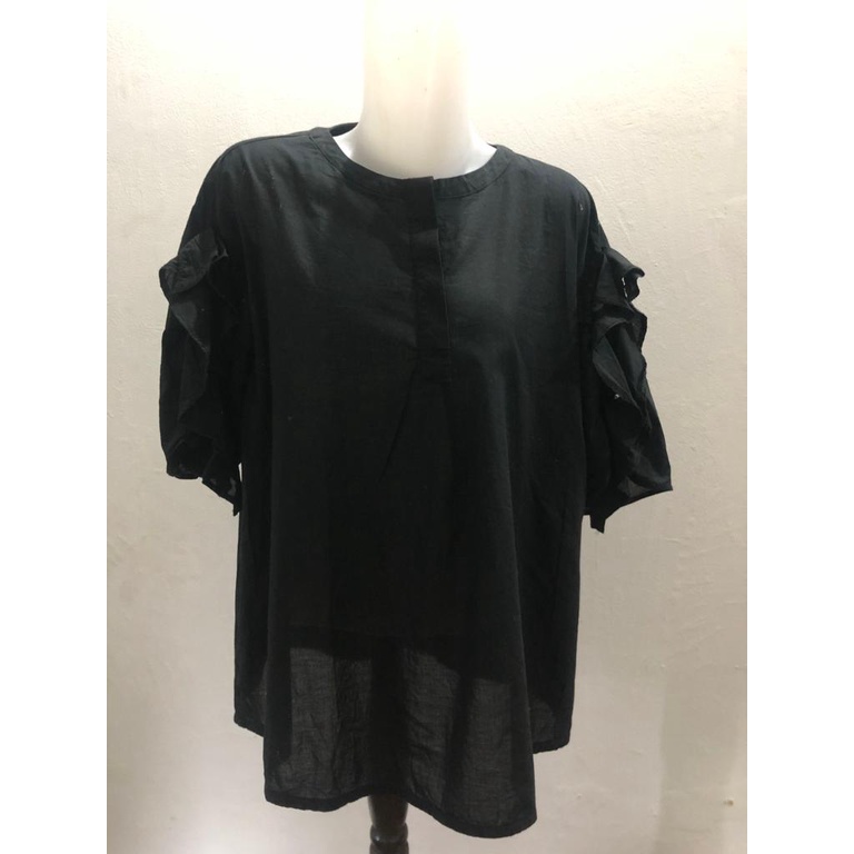 Prelove Lapiaf Blouse Black - Rebecca Collection