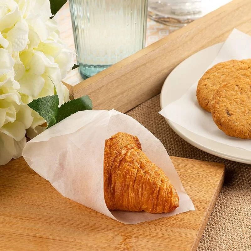 100pcs/pack Alas Makanan Tahan Panas Penyerap Minyak BBQ Baking Mengukus Aksesoris Sekali Pakai Kertas Pemisahan Hamburger Non-stick Daging Pie Interlayer Pad