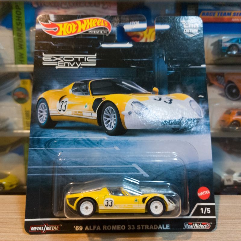 HOT WHEELS 69 ALFA ROMEO 33 STRADALE - EXOTIC ENVY - PREMIUM