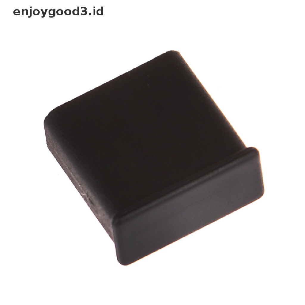 【 Rready Stock 】 10Pcs USB Anti-Dust Cover Protector Lid Black Translucent Plastic Dust Plugs （ ID ）