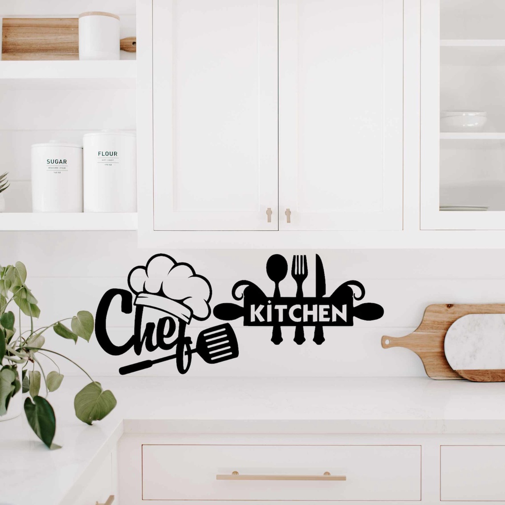 TERBARU HIASAN DINDING (3D) DAPUR WALL DECOR MINIMALIS PAJANGAN DAPUR LASER CUT HIASAN KAYU