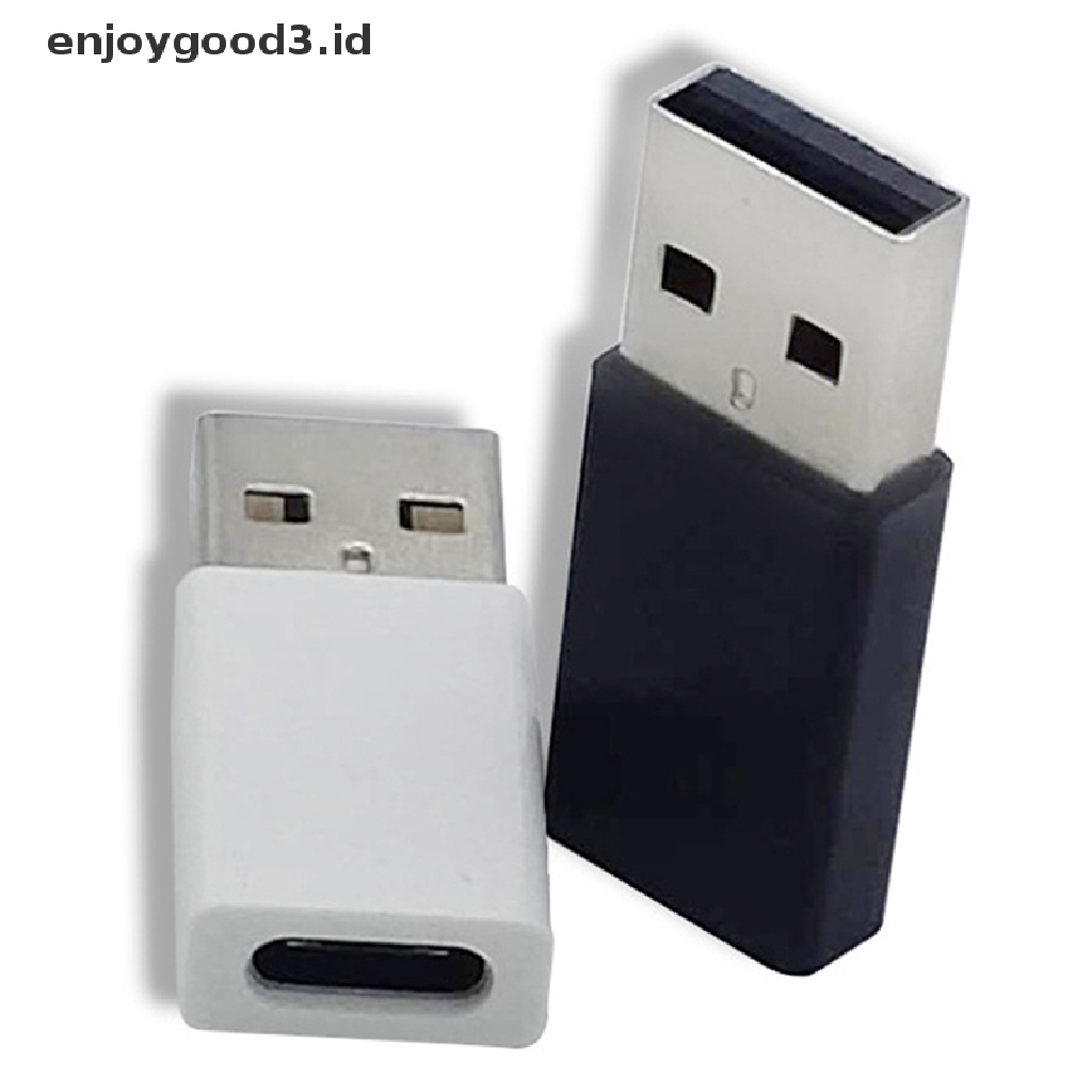 【 Rready Stock 】 USB OTG Male To Type C Female Adapter Converter Type-C Cable Adapter Converter Data Charger for Phone Charging Cable Charger （ ID ）