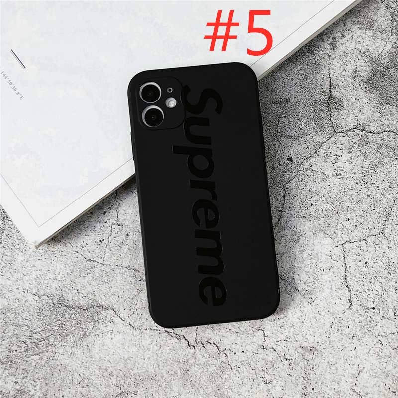 Fashion Balenciaga &amp; Supreme Soft Case HP iP iPhone 11 12 Mini 13 Pro Max 7 8 + Plus SE 2020 X XR SE 2020 XS Max Black Frosted Casing Apple