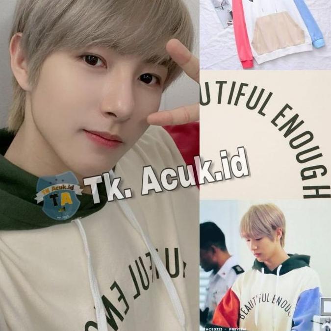 ◊ BEAUTIFUL ENOUGH COLOR BLOK HOODIE NCT RENJUN ✧