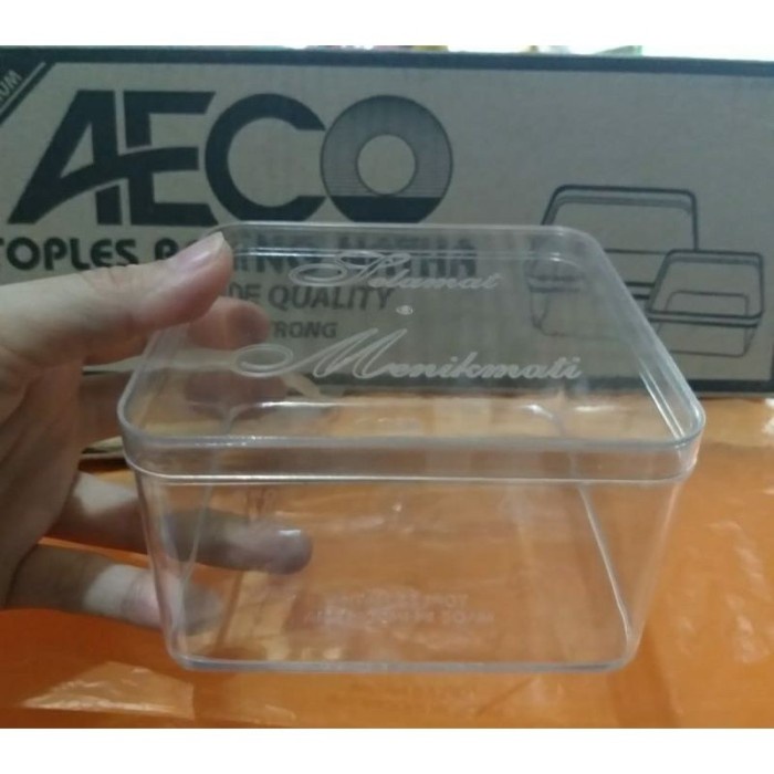 Toples Nastar Kue Kering Kotak Persegi Plastik 300gr Dessert Box Natha