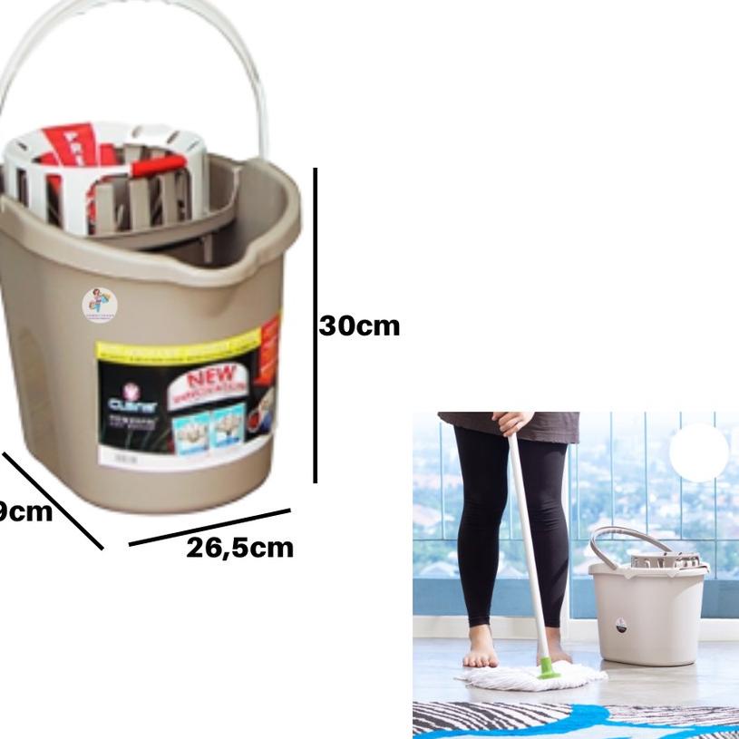 ✫ Ember Pel Powerpel Mop Bucket 13 Ltr 3111 Claris ➭